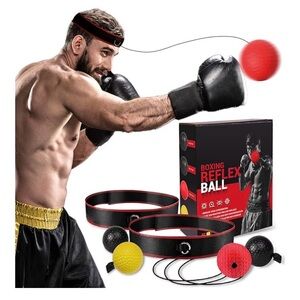 KTEBO® Boxing Reflex Ball Headband Set. NEW